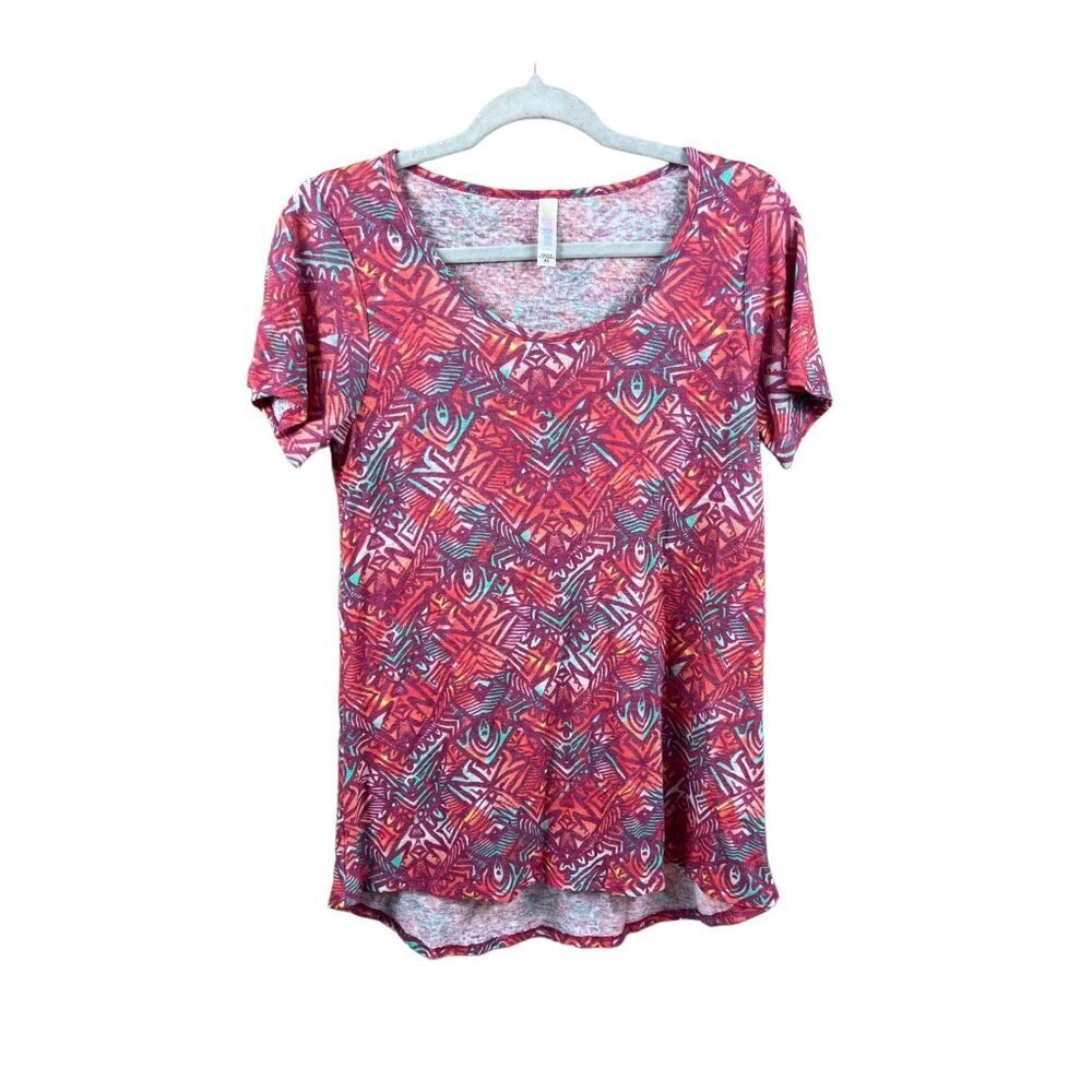 LulaRoe Women's Pink Lightweight Classic T